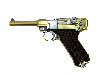 WE Luger P08 4inch Full Metal Pistol 
(Golden, 4